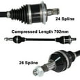 thumbnail image 2 of ArmorTech Rear +6" Left Extended CV Axle 2006-15 fits Can-Am Outlander 800, 2 of 2