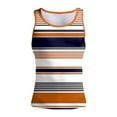 thumbnail image 3 of Men Summer Stripe Fashion Casual Sports Beach Sleeveless Top Tank Tops Running Workout Tee, 3 of 5