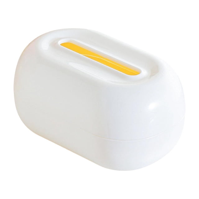 Funda para caja de pañuelos, porta pañuelos de escritorio, regalos decorativos, servilletero, papel higiénico Blanco