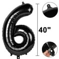 thumbnail image 3 of Globo Kelfuoya, 40 cm, negro, número 36, lámina de mylar, helio, 3 of 7