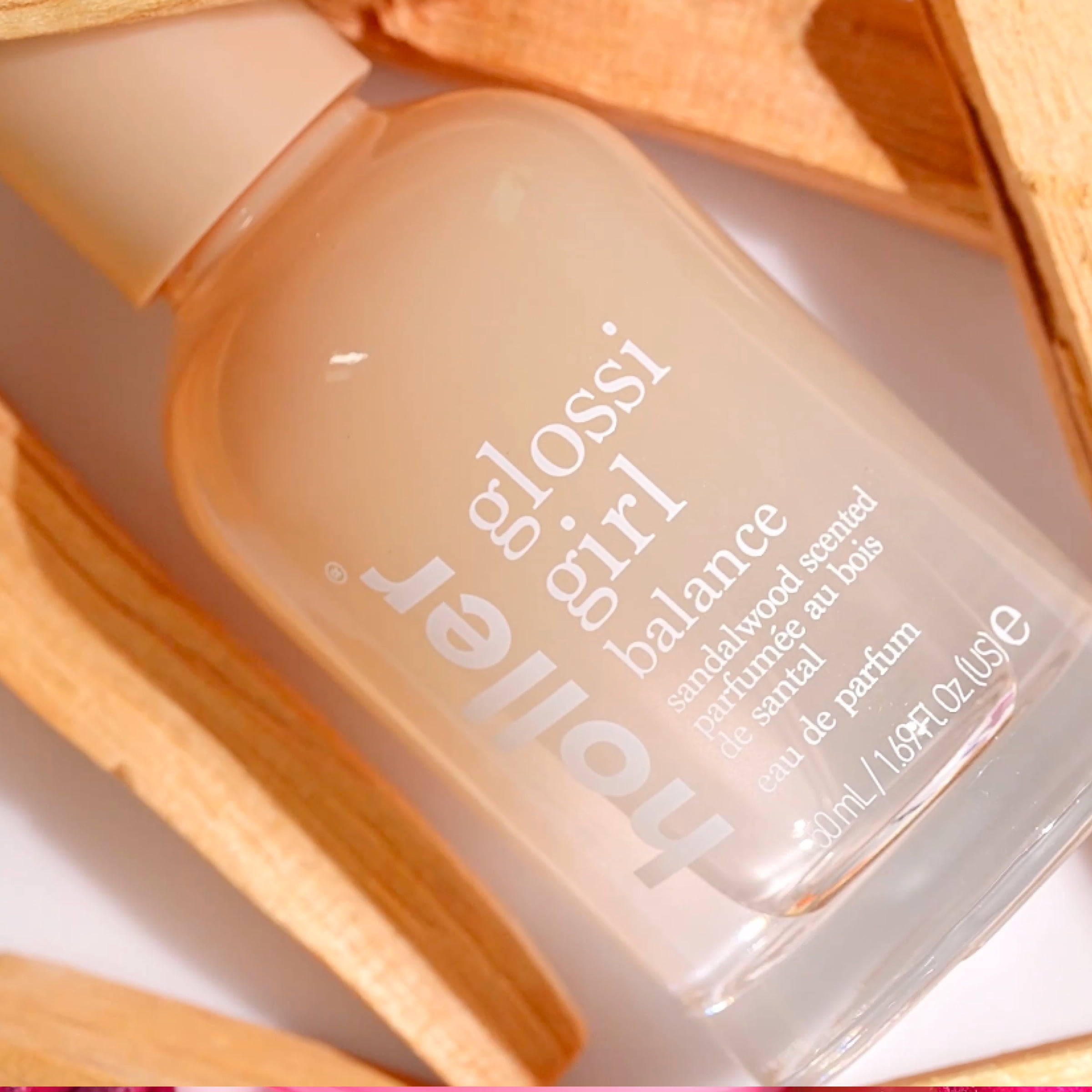 HOLLER Glossi Girl Balance Sandalwood Scented Eau De Parfum, 1.69 fl oz