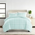 thumbnail image 6 of Duvet Cover Set - Ultra Soft & Breathable - Aqua Thatch for Twin Size Bedding by Comfort Canopy, 6 of 13