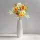 thumbnail image 5 of Flores artificiales de peonía azul y blanca - Ramos de tela de 4 para decoración del hogar, 11,8" de altura con tallos flexibles, 5 of 6