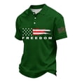 thumbnail image 2 of Evdexr Mens Independence Day Polo Shirts 1776 2026 Button Down Shirts 4th Of July Short Sleeve Stars and Stripes T Shirts Patriotic Loose Fit Golf Tops Army Green L, 2 of 4