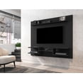 thumbnail image 2 of Manhattan Comfort Plaza 64" Wood Floating Entertainment Center in Black, 2 of 3