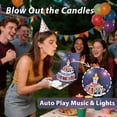 thumbnail image 6 of JILhome 3D  Musical Happy Birthday Card, LED Lights Birthday Cards, Blowable Greeting Card with DIY Age for Husband, Women, Son, Her, Dad, Blue, 6 of 7