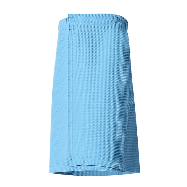 potrochi Women's Bath Shower Wrap Robe, Adjustable Lightweight Waffle Body Spa Wrap Towel, Lightweight Knee Length Soft Shower Robe