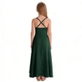 thumbnail image 6 of mgoYE Flower Girl Dress Red Girls Formal Events Ball Gowns for Wedding Junior Bridesmaid Dresses for Teen Girl Silk Satin Birthday Dress Size 10(Dark Green,13-14 Years), 6 of 8