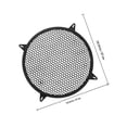 thumbnail image 2 of unbranded Car Speaker Protective Grill Mesh Cover Negro Resistente Para Audio Y Subwoofer, 2 of 8