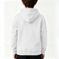 thumbnail image 3 of BLVB Boys Hoodies Casual Solid Color Pullover Long Sleeve Hooded Sweatshirt Kids Fall Clothes 4-15 Years(White,14-15Years), 3 of 5