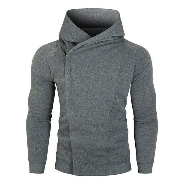 RXIRUCGD Zip Up Hoodie Men's Sweatshirts For Men Side Zipper Long Sleeve  Athletic Sweatshirt Gym Hooded Tops Hoodies For Men
