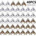 thumbnail image 3 of 40pcs Alloy Bat Charms Halloween Spooky Flittermouse Flying Vampire Bat Pendants Charms Animal Charms Craft Supplies for Jewelry Making DIY Bracelet Necklace, 3 of 8