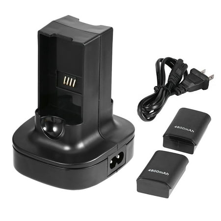 

Charger Base Charging Station Dock+2 Rechargeable Battery for XBOX 360 Controle Controller Gamepad