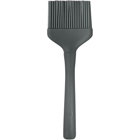 Tovolo Silicone Basting Brush for Cooking and Pastry, Flex Core Charcoal Gray Silicone Pastry Brush Oil Egg Wash Spreader, BBQ Sauce Marinade Meat Cooking Brush Heat Safe 600F Grilling Utensil