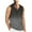 Gray, variant on ZCFZJW Mens Casual Tie Dye Print Workout Tank Tops Loose Fit Cute Summer Sleeveless V Neck Gym Fitness T-Shirts Lightweight Comfy Breathable Shirt White L