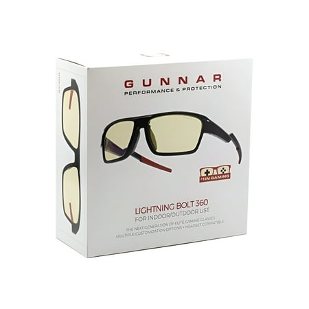 GUNNAR - Blue Light Gaming & Computer Glasses - Lightning - Onyx