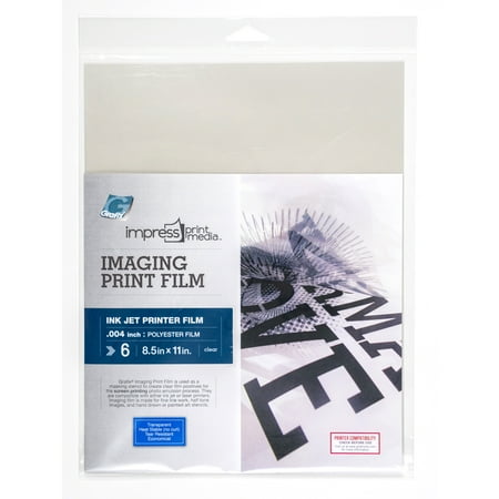 Grafix Imaging Print Film, 6/Sht., 8.5" x 11", Inkjet