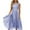 Blue, variant on Womens Dresses Women's Chiffon Patchwork Round Neck Sequin Print Maxi Skirt Long Dress Dress Blue