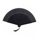 thumbnail image 1 of Abanicos plegables de mano de seda TUNC estilo retro chino Negro, 1 of 4