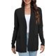 thumbnail image 2 of Chaqueta informal de punto largo con frente abierto para mujer, 2 of 6