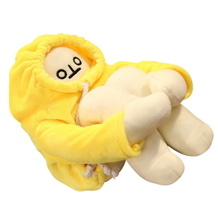 2 Pieces Stuffed Banana Doll Toy Banana Doll Man Plush Toy With Magnet Pose  Funny Man Doll Decompression Toy Plush Pillow Toy Stuffed Doll Toy Present