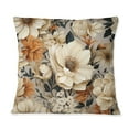 thumbnail image 2 of Designart "Natural Boho Poppy Blossom IV" Floral Printed Throw Pillow, 2 of 5