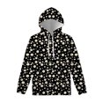 thumbnail image 3 of Sudadera con capucha para hombre de Harajuku con estampado gráfico de flores en 3D, ropa informal de gran tamaño, jerséis florales abstractos de gran tamaño de Harajuku, 3 of 5