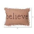 thumbnail image 2 of Vickerman Decorative 14" x 20" Holiday Words Believe Pillow, 2 of 2