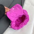 thumbnail image 3 of husxh Puffer Tote Bag for Women Quilted Handbag Nylon Clutch Purse for Travel(rosered), 3 of 6