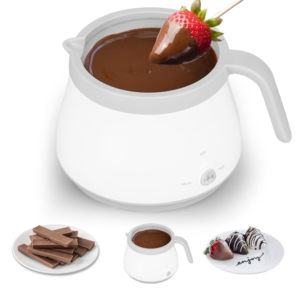 Mailand Chocolate Melt Pot, Chocolate Melter, Candy Melt Pot, Ideal for Cake Pops Cookies Cakes, 1 Cups, Single Pot, Gray