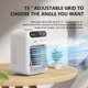 thumbnail image 4 of Acondicionadores de aire portátiles / Mini unidad de CA / Enfriador de aire por evaporación personal pequeño y ventilador humidificador para dormitorio, oficina, automóvil, camping Blanco op, 4 of 5