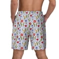 thumbnail image 4 of Balery Tulips Flowers Mens Swim Trunks Swim Shorts for Men Quick Dry Inseam Beach Shorts with Compression Liner Pocket-, 4 of 9