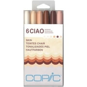 Copic Ciao Marker Set, 6-Colors, Skin Tones