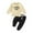 Beige, variant on Daddys Girls Baby Clothes Toddler Fall Winter Outfit Sweatshirt and Jogger Pants Set, Long Sleeve Pullover Sweatshirt Stretch Joggers, Girl Clothes