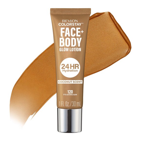 Revlon ColorStay™ Face + Body Glow Lotion, Luminizing, 120 It's Giving Sun