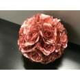 thumbnail image 2 of 10" Flower Balls Made Kissing Ball Pomander Floral Decor Centerpiece Rose Gold, 2 of 3