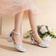 thumbnail image 3 of Zapatos de Vestir para Niñas DREAM PAIRS KKUMPU2501 Plata Tacón de 3.8 cm, 3 of 6