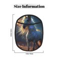 thumbnail image 3 of Pofeuu Starry Light White Horse Print Silicone Pot Mat Mitten With Hanging Loop Heat Resistant Oven Mitts Non-Slip Bbq Baking Smoking Potholders, 3 of 7
