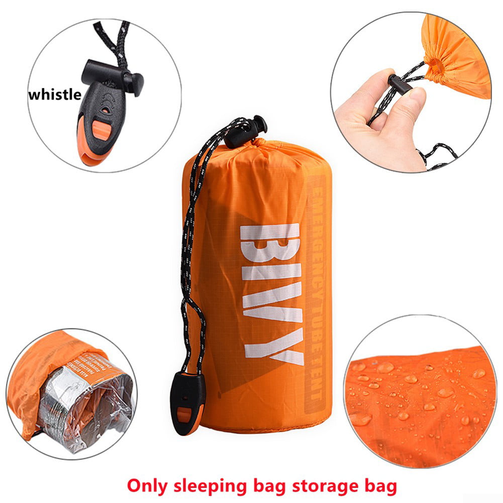 Metyere Thermal Waterproof Emergency Sleeping Bag for Outdoor Survival Hiking Camping 