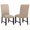 Tan and Coffee Bean, variant on Averill Faux Leatherette Upholstered Dining Side Chair Dark Grey (Set of 2)