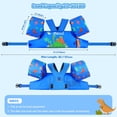 thumbnail image 2 of MoKo Toddler Swim Vest for Kids 20-30 40 50lbs, Swim Arm Floaties Pool Learning Swim Training Equipment, Blue Giraffe, 2 of 7