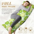 thumbnail image 7 of Rateoe Long Body Pillow Cover, 20x54 Inches Body Pillow Cases, Soft Brushed Microfiber Zipper Design, Kiwi Lemon -Pillows Not Included, 7 of 7