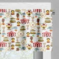 thumbnail image 5 of Ambesonne Colorful Valance & Curtain, Circus Bear, 55"x45", Multicolor, 5 of 6