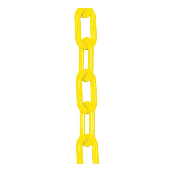 Plastic Chain, Yellow, 3/4 in x 50 ft