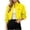 *Yellow, variant on Women's Y2K Full Zip Cropped Windbreaker Jackets, Lightweight Stand Collar Windproof Coats For Women, Ladies' Adjustable Hem Athletic Top, Yellow , S-2XL