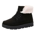 thumbnail image 3 of Noothes Womens Snow Boots for Her, Fleece Lined High Top Ankle Booties Platform Non Slip Winter Boots for Ladies Warm Outdoor Comfort Cold Weather, 3 of 8