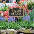 thumbnail image 4 of Whitehall 01421 Outdoor Metal Beware of Dog Warning Yard Lawn Sign with Stake, 4 of 4