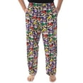 thumbnail image 5 of Nintendo Men's Mario and Villains Grid Soft Touch Cotton Pajama Pants, 5 of 6