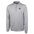 thumbnail image 2 of Men's Cutter & Buck  Gray South Bend Cubs Big & Tall Stealth Heathered Quarter-Zip Pullover Top, 2 of 3