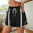 thumbnail image 6 of Uaswgudfs Women's Color Block Athletic Shorts, Elastic Drawstring Loose Fit Casual Shorts for Summer Sports & Daily Wear, 6 of 6